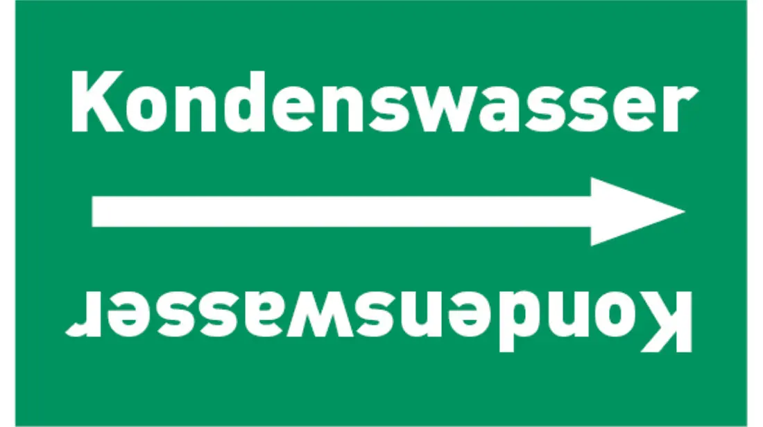 Kennzeichnungsband Kondenswasser grün/weiß bis Ø 50 mm 33 m/Rolle Kennzeichnungsband Kondenswasser grün/weiß bis Ø 50 mm 33 m/Rolle