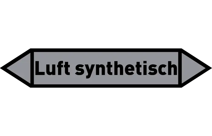 Pfeil Luft synthetisch grau/schwarz 215x40 mm