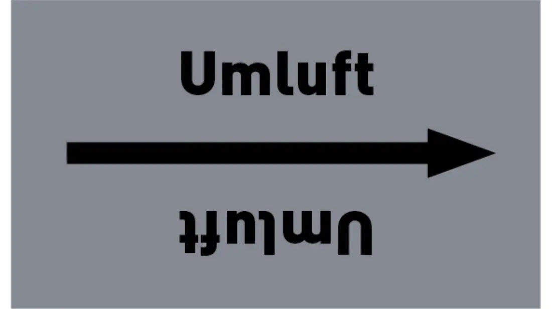 Kennzeichnungsband Umluft grau/schwarz bis Ø 50 mm 33 m/Rolle Kennzeichnungsband Umluft grau/schwarz bis Ø 50 mm 33 m/Rolle