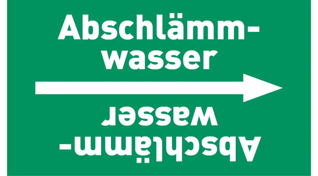 Kennzeichnungsband Abschlämmwasser grün/weiß ab Ø 50 mm 33 m/Rolle Kennzeichnungsband Abschlämmwasser grün/weiß ab Ø 50 mm 33 m/Rolle