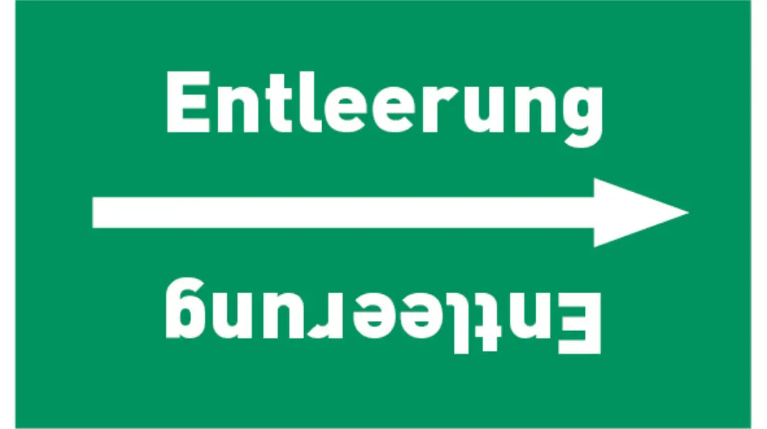 Kennzeichnungsband Entleerung grün/weiß, bis Ø 50 mm 33 m/Rolle Kennzeichnungsband Entleerung grün/weiß, bis Ø 50 mm 33 m/Rolle