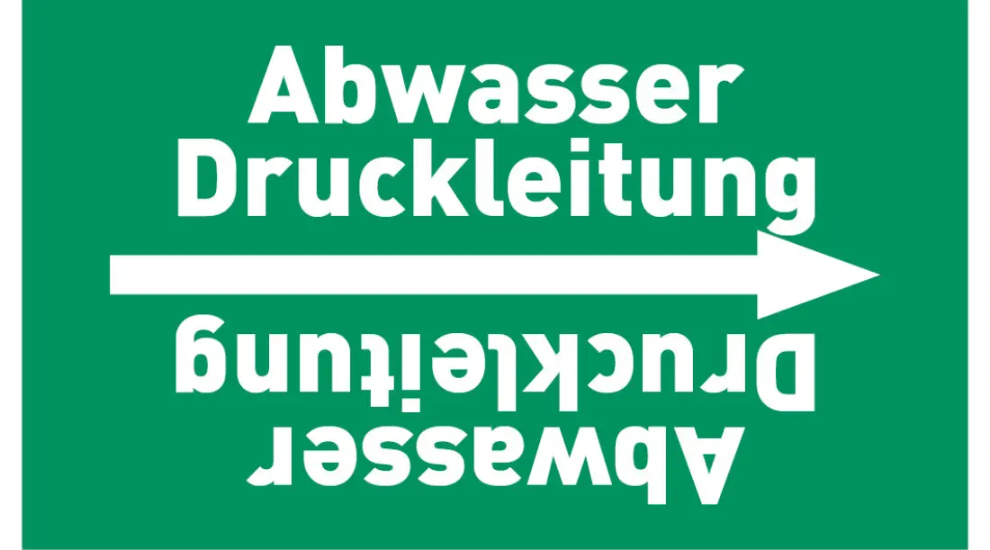 Kennzeichnungsband Abwasser Druckleitung grün/weiß ab Ø 50 mm 33 m/Rolle Kennzeichnungsband Abwasser Druckleitung grün/weiß ab Ø 50 mm 33 m/Rolle