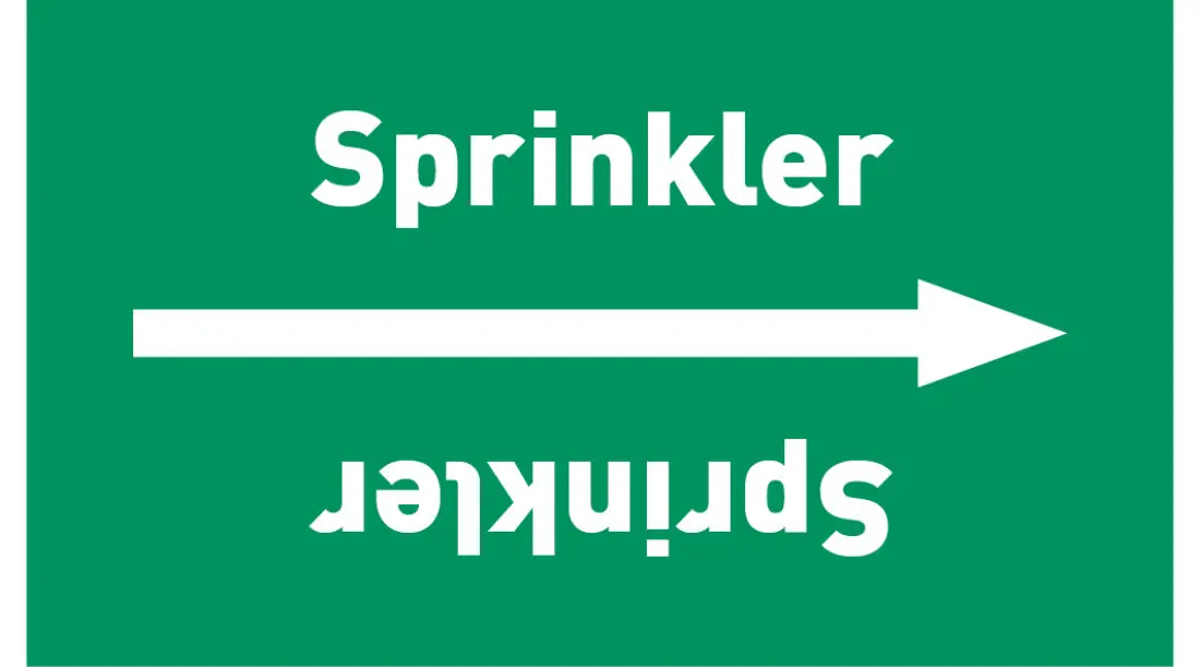 Kennzeichnungsband Sprinkler grün/weiß ab Ø 50 mm 33 m/Rolle Kennzeichnungsband Sprinkler grün/weiß ab Ø 50 mm 33 m/Rolle