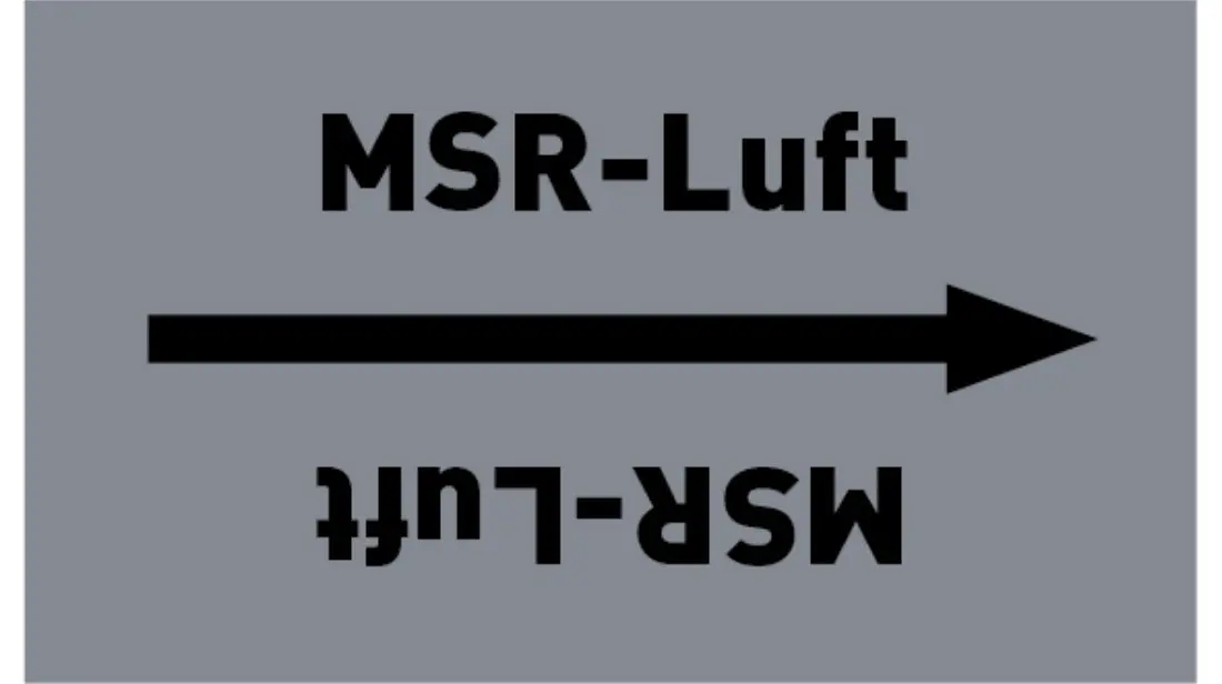 Kennzeichnungsband MSR-Luft grau/schwarz bis Ø 50 mm 33 m/Rolle Kennzeichnungsband MSR-Luft grau/schwarz bis Ø 50 mm 33 m/Rolle