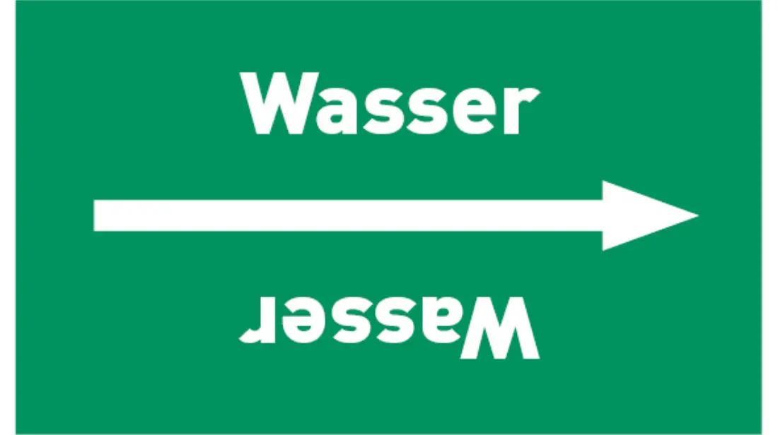 Kennzeichnungsband Wasser grün/weiß bis Ø 50 mm 33 m/Rolle Kennzeichnungsband Wasser grün/weiß bis Ø 50 mm 33 m/Rolle