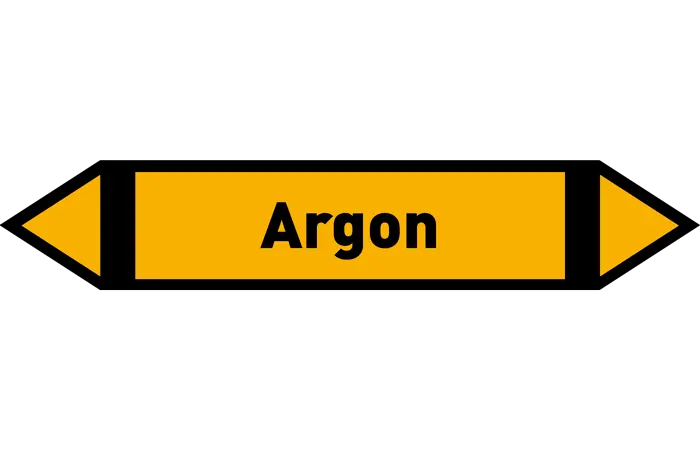 Pfeil Argon gelb/schwarz 215x40 mm Pfeil Argon gelb/schwarz 215x40 mm