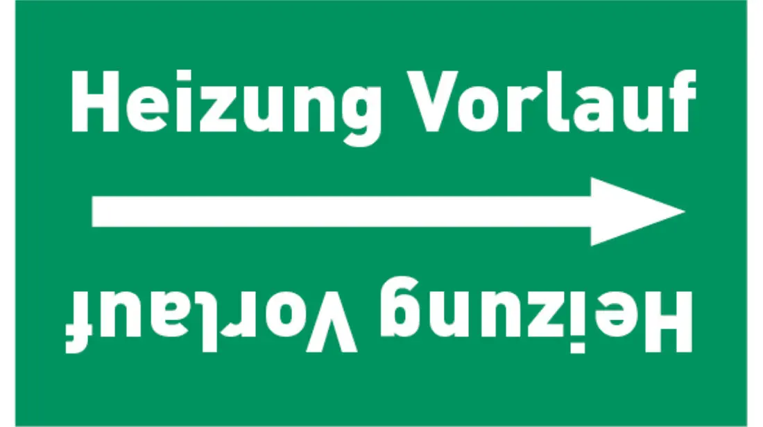 Kennzeichnungsband Heizung Vorlauf grün/weiß, bis Ø 50 mm 33 m/Rolle Kennzeichnungsband Heizung Vorlauf grün/weiß, bis Ø 50 mm 33 m/Rolle