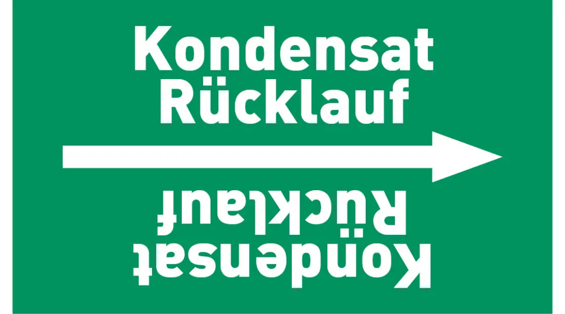 Kennzeichnungsband Kondensat Rücklauf grün/weiß ab Ø 50 mm 33 m/Rolle Kennzeichnungsband Kondensat Rücklauf grün/weiß ab Ø 50 mm 33 m/Rolle