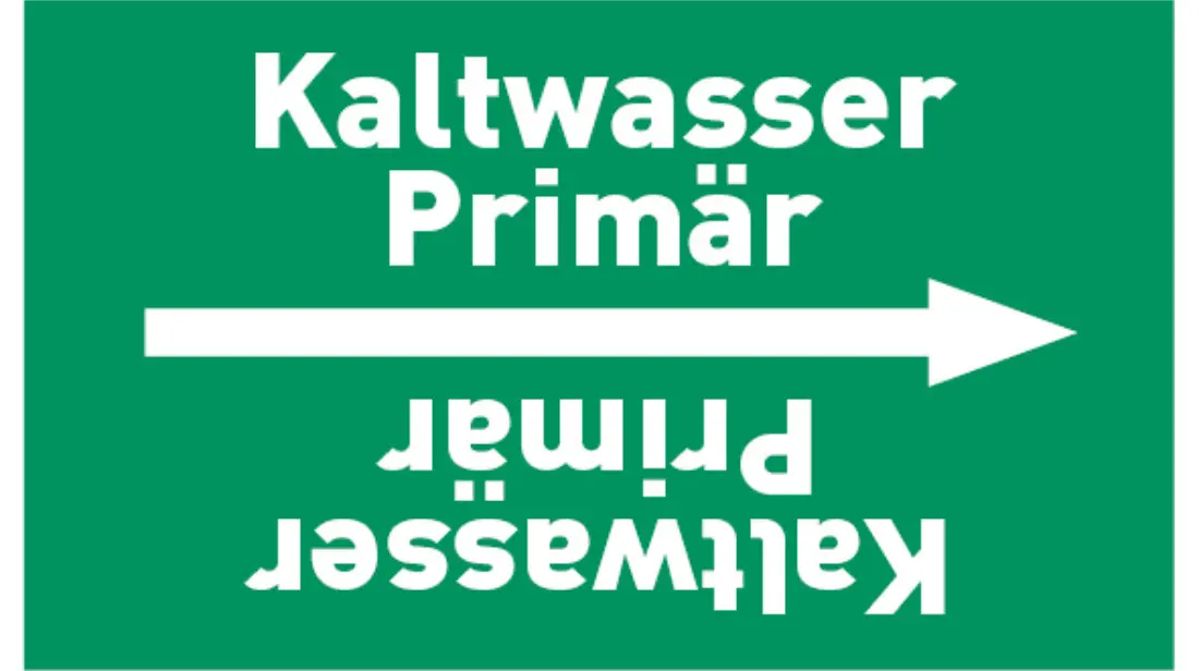 Kennzeichnungsband Kaltwasser Primär grün/weiß bis Ø 50 mm 33 m/Rolle Kennzeichnungsband Kaltwasser Primär grün/weiß bis Ø 50 mm 33 m/Rolle