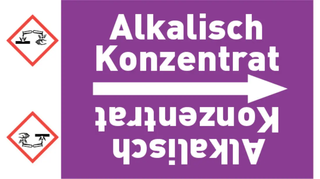 Kennzeichnungsband Alkalisch Konzentrat violett/weiß bis Ø 50 mm 33 m/Rolle Kennzeichnungsband Alkalisch Konzentrat violett/weiß bis Ø 50 mm 33 m/Rolle