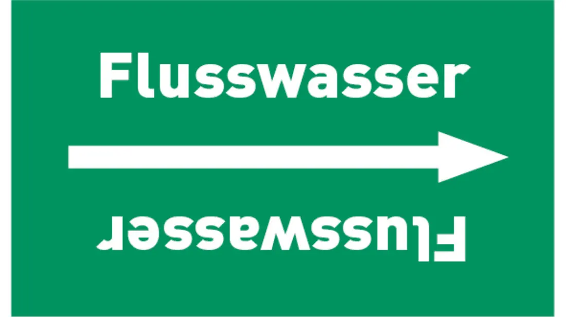 Kennzeichnungsband Flusswasser grün/weiß bis Ø 50 mm 33 m/Rolle Kennzeichnungsband Flusswasser grün/weiß bis Ø 50 mm 33 m/Rolle