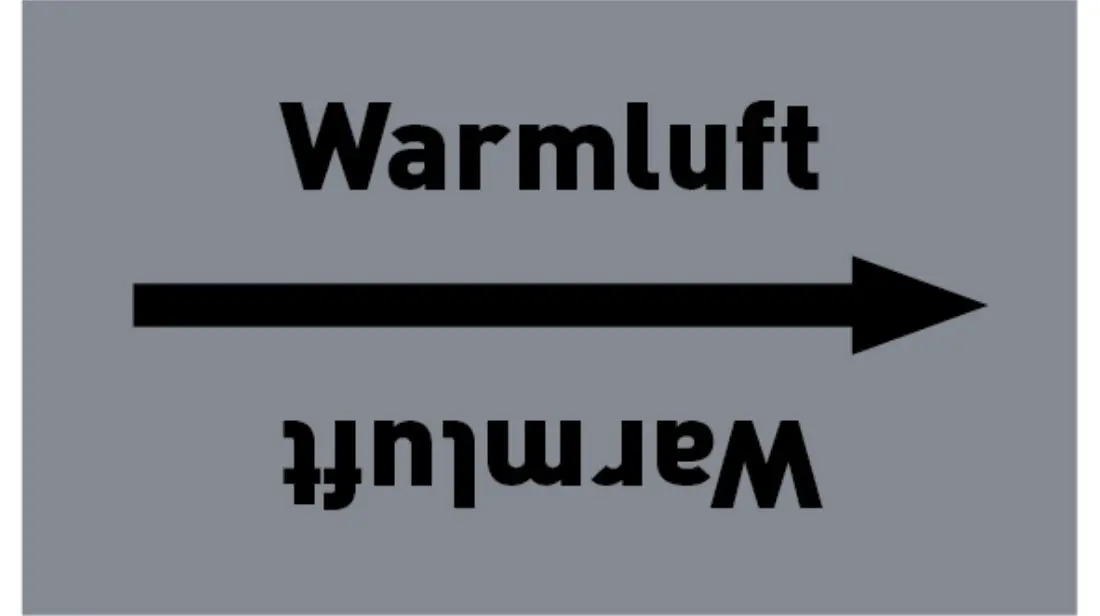 Kennzeichnungsband Warmluft grau/schwarz bis Ø 50 mm 33 m/Rolle Kennzeichnungsband Warmluft grau/schwarz bis Ø 50 mm 33 m/Rolle