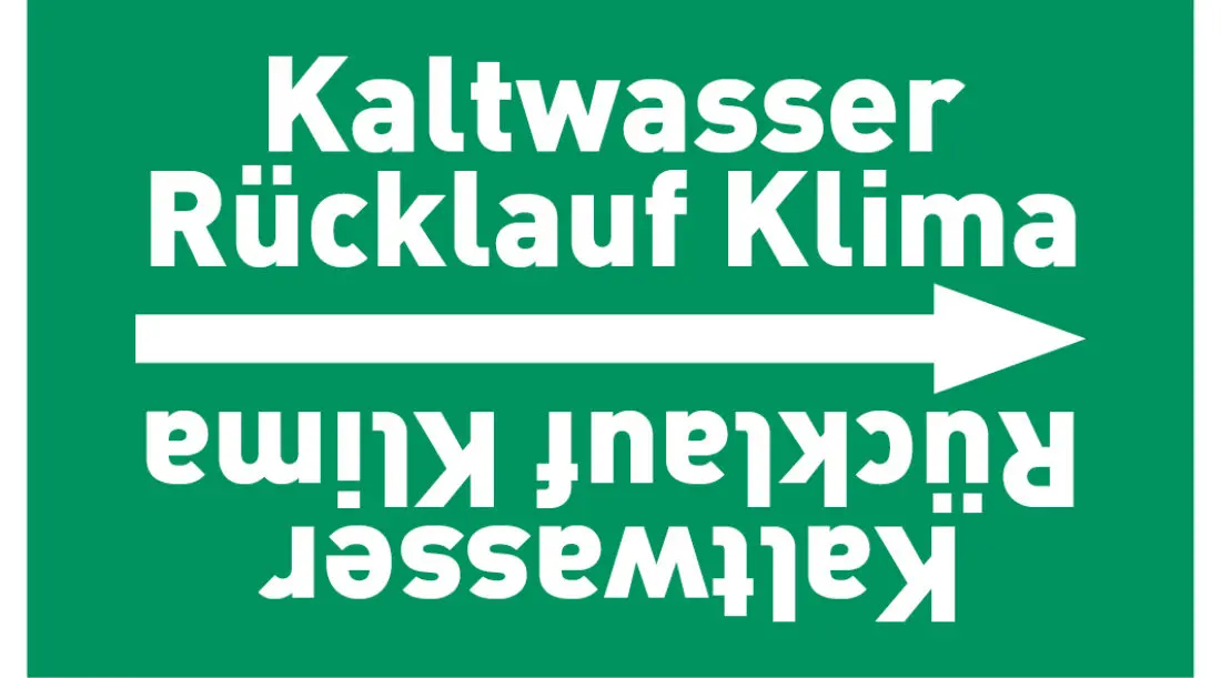 Kennzeichnungsband Kaltwasser Rücklauf Klima grün/weiß ab Ø 50 mm 33 m/Rolle Kennzeichnungsband Kaltwasser Rücklauf Klima grün/weiß ab Ø 50 mm 33 m/Rolle
