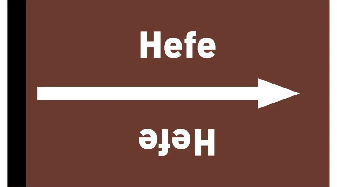 Kennzeichnungsband Hefe braun/weiß ab Ø 50 mm 33 m/Rolle Kennzeichnungsband Hefe braun/weiß ab Ø 50 mm 33 m/Rolle