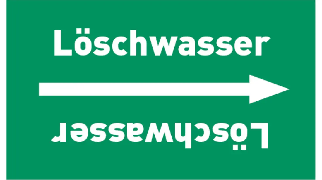 Kennzeichnungsband Löschwasser grün/weiß bis Ø 50 mm 33 m/Rolle Kennzeichnungsband Löschwasser grün/weiß bis Ø 50 mm 33 m/Rolle