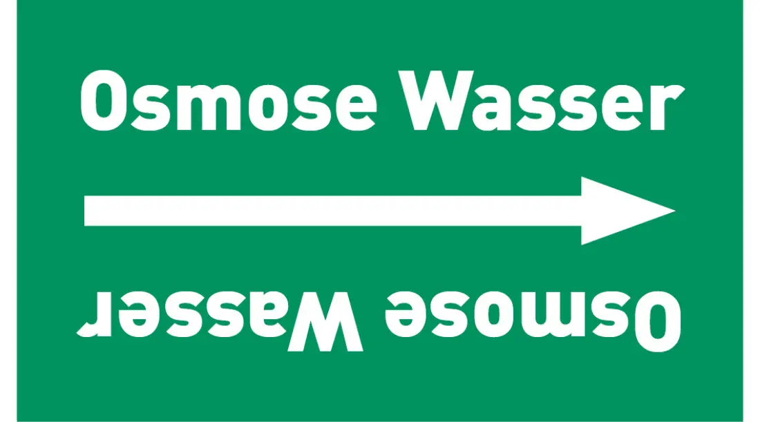 Kennzeichnungsband Osmose Wasser grün/weiß ab Ø 50 mm 33 m/Rolle Kennzeichnungsband Osmose Wasser grün/weiß ab Ø 50 mm 33 m/Rolle
