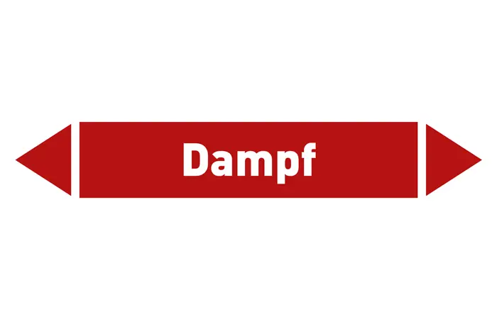 Pfeil Dampf rot/weiß 215x40 mm Pfeil Dampf rot/weiß 215x40 mm