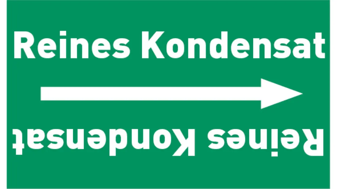 Kennzeichnungsband Reines Kondensat grün/weiß bis Ø 50 mm 33 m/Rolle Kennzeichnungsband Reines Kondensat grün/weiß bis Ø 50 mm 33 m/Rolle