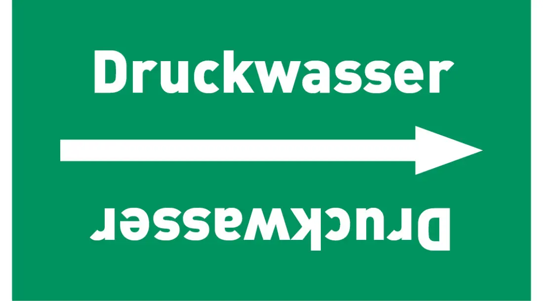 Kennzeichnungsband Druckwasser grün/weiß ab Ø 50 mm 33 m/Rolle Kennzeichnungsband Druckwasser grün/weiß ab Ø 50 mm 33 m/Rolle