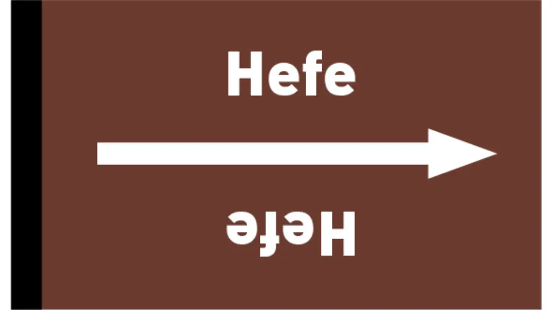 Kennzeichnungsband Hefe braun/weiß bis Ø 50 mm 33 m/Rolle Kennzeichnungsband Hefe braun/weiß bis Ø 50 mm 33 m/Rolle