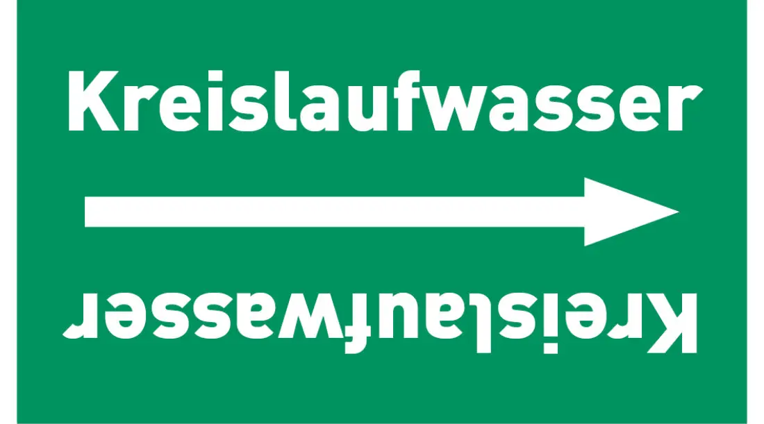 Kennzeichnungsband Kreislaufwasser grün/weiß ab Ø 50 mm 33 m/Rolle Kennzeichnungsband Kreislaufwasser grün/weiß ab Ø 50 mm 33 m/Rolle