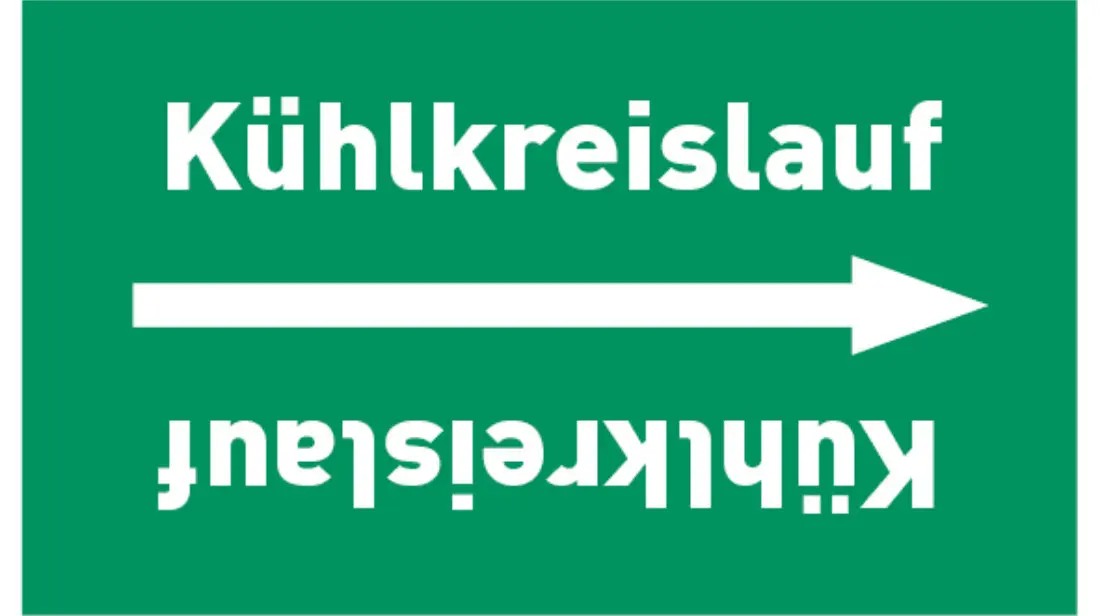 Kennzeichnungsband Kühlkreislauf grün/weiß bis Ø 50 mm 33 m/Rolle Kennzeichnungsband Kühlkreislauf grün/weiß bis Ø 50 mm 33 m/Rolle