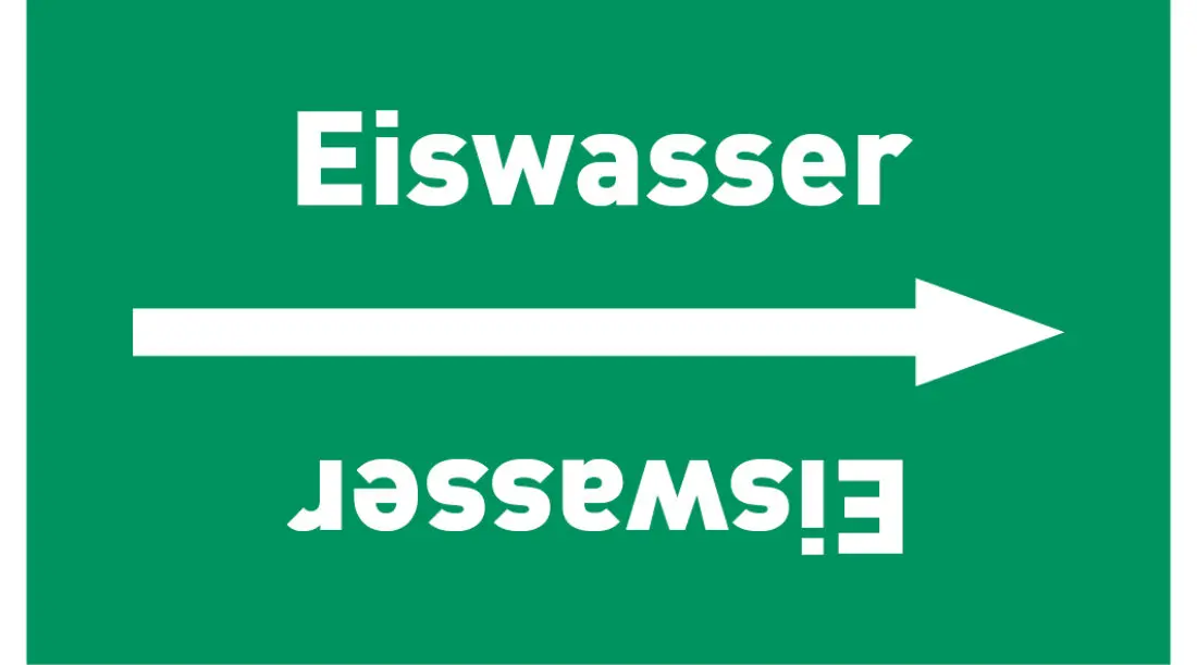 Kennzeichnungsband Eiswasser grün/weiß ab Ø 50 mm 33 m/Rolle Kennzeichnungsband Eiswasser grün/weiß ab Ø 50 mm 33 m/Rolle