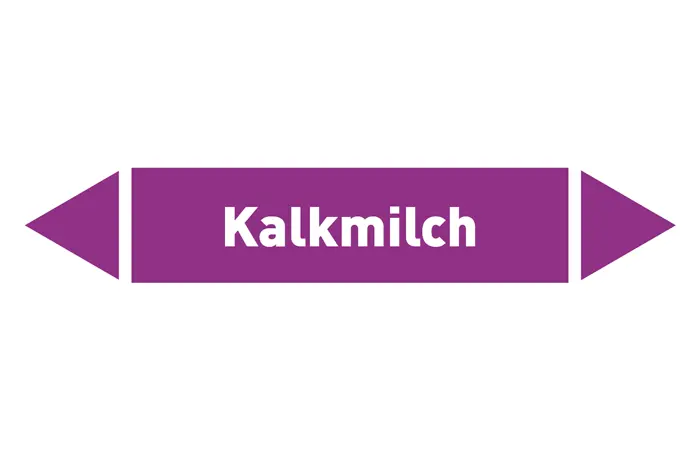 Pfeil Kalkmilch violett/weiß 125x25 mm Pfeil Kalkmilch violett/weiß 125x25 mm