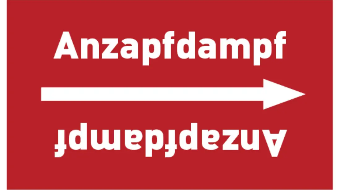 Kennzeichnungsband Anzapfdampf rot/weiß bis Ø 50 mm 33 m/Rolle Kennzeichnungsband Anzapfdampf rot/weiß bis Ø 50 mm 33 m/Rolle