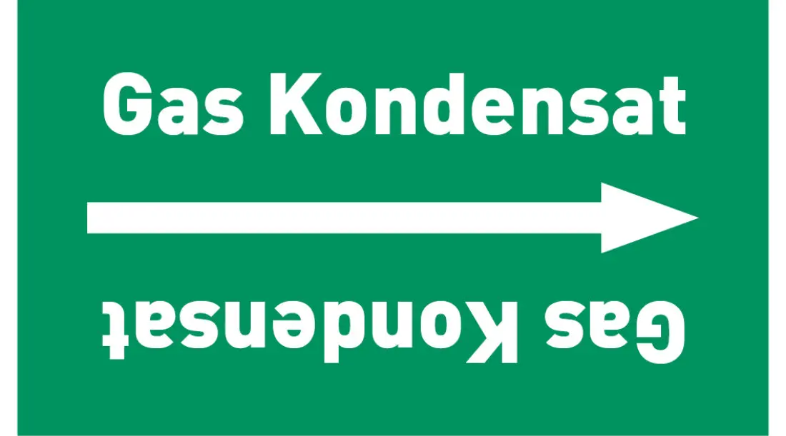 Kennzeichnungsband Gas Kondensat grün/weiß ab Ø 50 mm 33 m/Rolle Kennzeichnungsband Gas Kondensat grün/weiß ab Ø 50 mm 33 m/Rolle