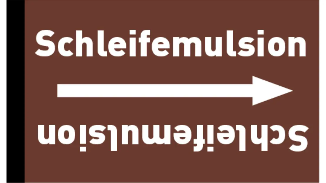 Kennzeichnungsband Schleifemulsion braun/weiß bis Ø 50 mm 33 m/Rolle Kennzeichnungsband Schleifemulsion braun/weiß bis Ø 50 mm 33 m/Rolle