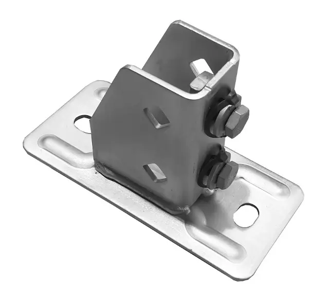 Sattelflansch senkrecht 38x40, 41x21, 41x41 Feuerverzinkt Sattelflansch senkrecht 38x40, 41x21, 41x41 Feuerverzinkt