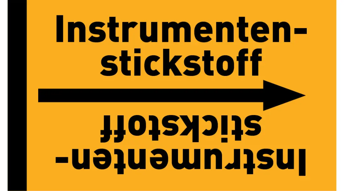 Kennzeichnungsband Instrumentenstickstoff gelb/schwarz ab Ø 50 mm 33 m/Rolle Kennzeichnungsband Instrumentenstickstoff gelb/schwarz ab Ø 50 mm 33 m/Rolle