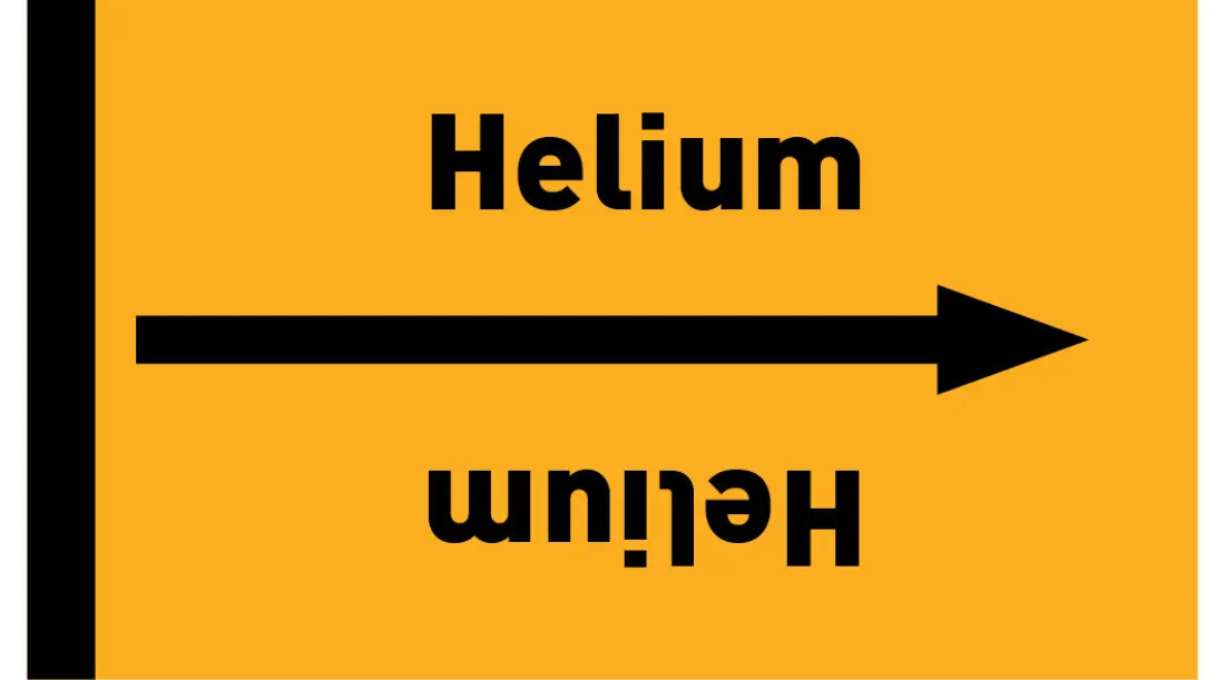 Kennzeichnungsband Helium gelb/schwarz ab Ø 50 mm 33 m/Rolle Kennzeichnungsband Helium gelb/schwarz ab Ø 50 mm 33 m/Rolle