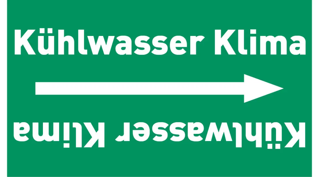 Kennzeichnungsband Kühlwasser Klima grün/weiß ab Ø 50 mm 33 m/Rolle Kennzeichnungsband Kühlwasser Klima grün/weiß ab Ø 50 mm 33 m/Rolle