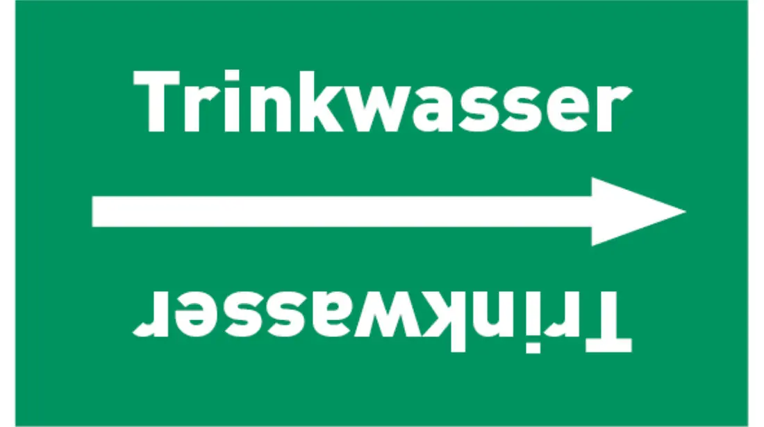 Kennzeichnungsband Trinkwasser grün/weiß, bis Ø 50 mm 33 m/Rolle Kennzeichnungsband Trinkwasser grün/weiß, bis Ø 50 mm 33 m/Rolle