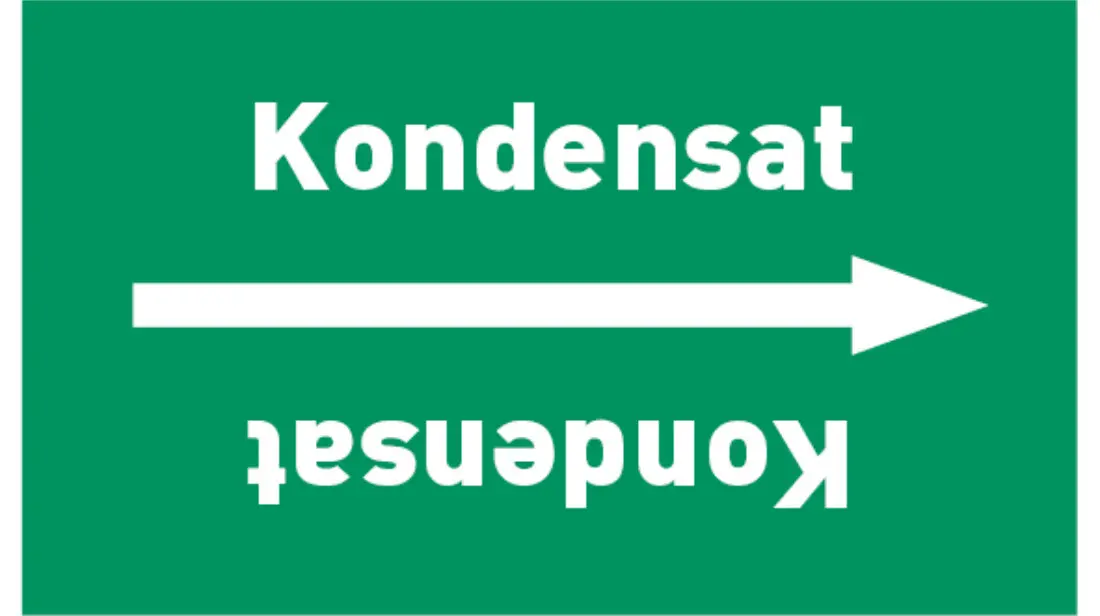 Kennzeichnungsband Kondensat grün/weiß, bis Ø 50 mm 33 m/Rolle Kennzeichnungsband Kondensat grün/weiß, bis Ø 50 mm 33 m/Rolle