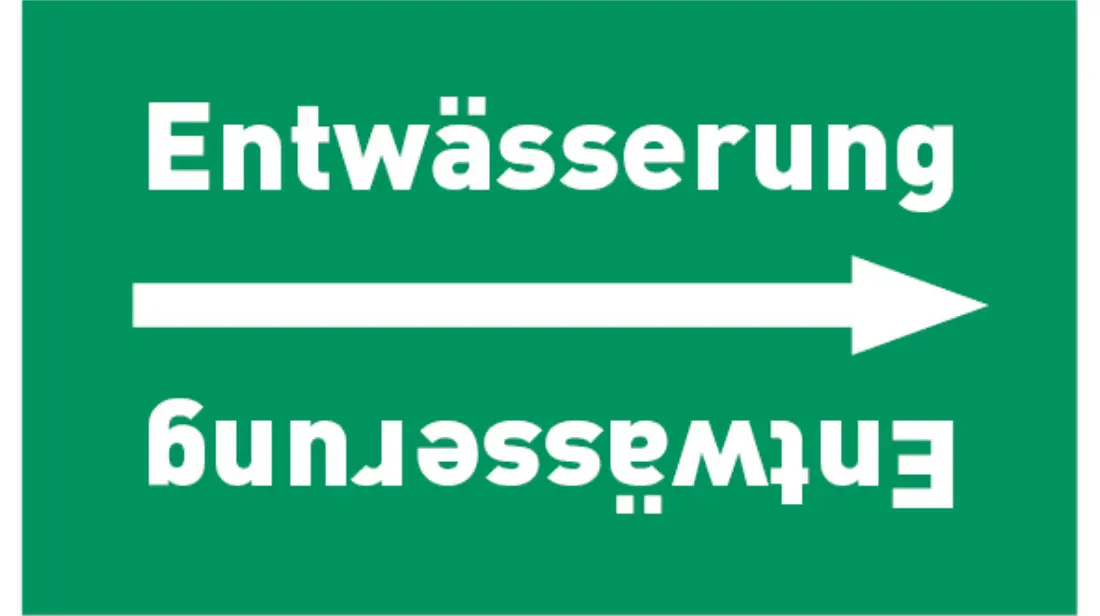 Kennzeichnungsband Entwässerung grün/weiß bis Ø 50 mm 33 m/Rolle Kennzeichnungsband Entwässerung grün/weiß bis Ø 50 mm 33 m/Rolle