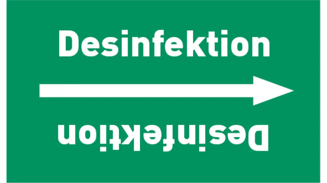 Kennzeichnungsband Desinfektion grün/weiß bis Ø 50 mm 33 m/Rolle Kennzeichnungsband Desinfektion grün/weiß bis Ø 50 mm 33 m/Rolle