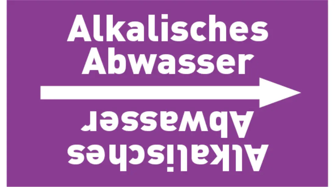 Kennzeichnungsband Alkalisches Abwasser violett/weiß bis Ø 50 mm 33 m/Rolle Kennzeichnungsband Alkalisches Abwasser violett/weiß bis Ø 50 mm 33 m/Rolle