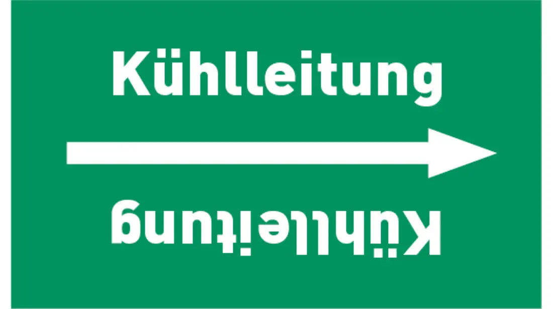 Kennzeichnungsband Kühlleitung grün/weiß bis Ø 50 mm 33 m/Rolle Kennzeichnungsband Kühlleitung grün/weiß bis Ø 50 mm 33 m/Rolle
