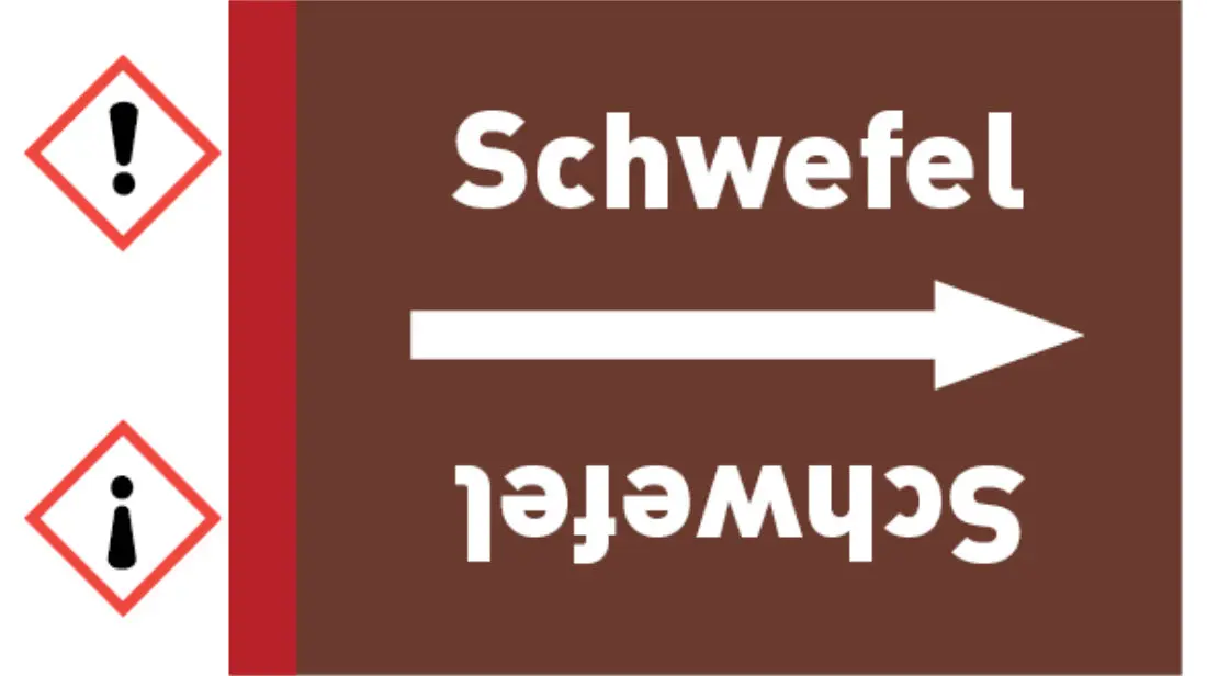Kennzeichnungsband Schwefel braun/weiß bis Ø 50 mm 33 m/Rolle Kennzeichnungsband Schwefel braun/weiß bis Ø 50 mm 33 m/Rolle