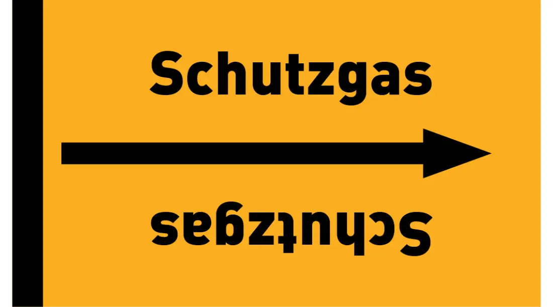 Kennzeichnungsband Schutzgas gelb/schwarz ab Ø 50 mm 33 m/Rolle Kennzeichnungsband Schutzgas gelb/schwarz ab Ø 50 mm 33 m/Rolle