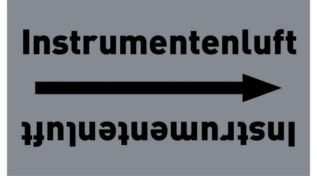 Kennzeichnungsband Instrumentenluft grau/schwarz ab Ø 50 mm 33 m/Rolle Kennzeichnungsband Instrumentenluft grau/schwarz ab Ø 50 mm 33 m/Rolle