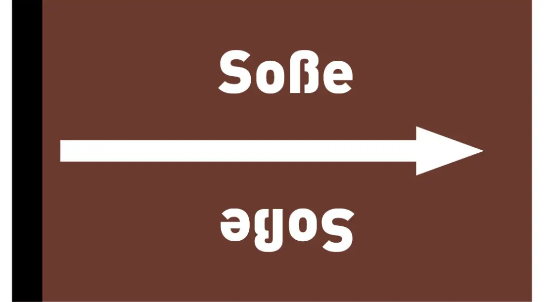 Kennzeichnungsband Soße braun/weiß ab Ø 50 mm 33 m/Rolle Kennzeichnungsband Soße braun/weiß ab Ø 50 mm 33 m/Rolle