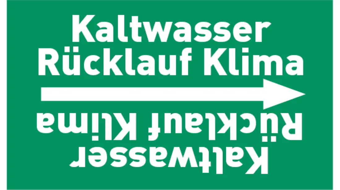 Kennzeichnungsband Kaltwasser Rücklauf Klima grün/weiß bis Ø 50 mm 33 m/Rolle Kennzeichnungsband Kaltwasser Rücklauf Klima grün/weiß bis Ø 50 mm 33 m/Rolle