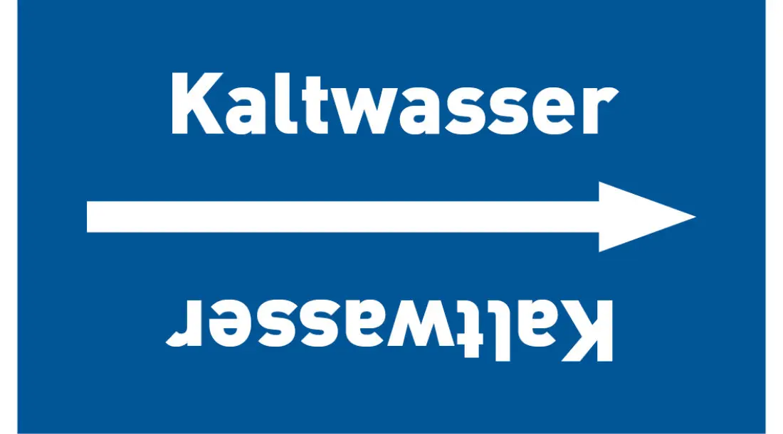 Kennzeichnungsband Kaltwasser blau/weiß, ab Ø 50 mm 33 m/Rolle Kennzeichnungsband Kaltwasser blau/weiß, ab Ø 50 mm 33 m/Rolle