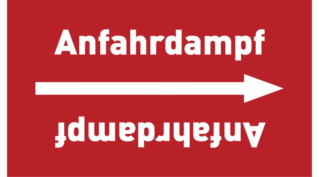 Kennzeichnungsband Anfahrdampf rot/weiß ab Ø 50 mm 33 m/Rolle Kennzeichnungsband Anfahrdampf rot/weiß ab Ø 50 mm 33 m/Rolle