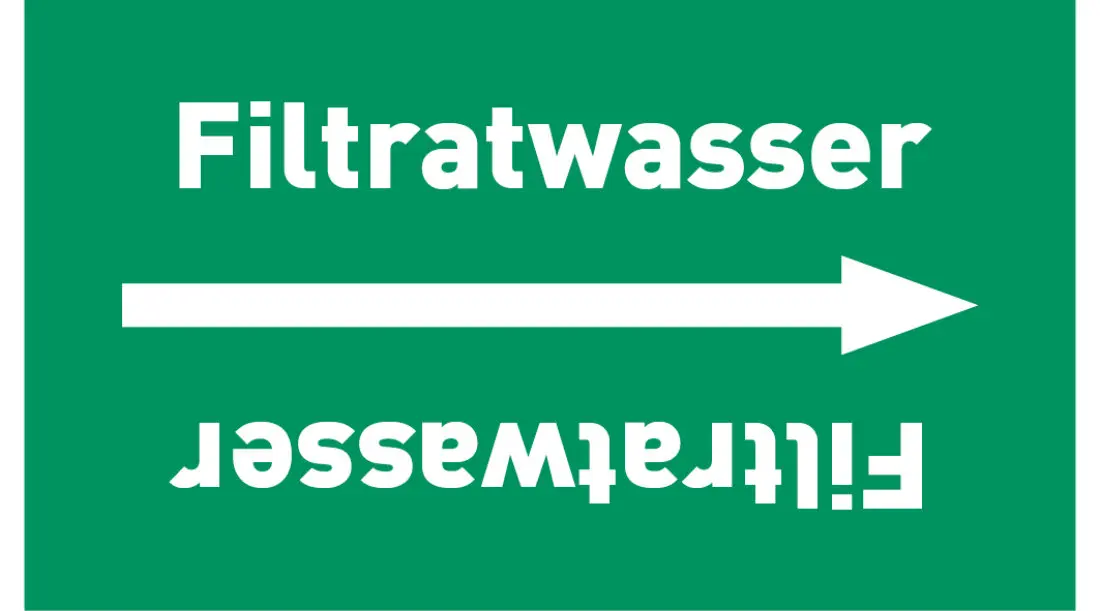 Kennzeichnungsband Filtratwasser grün/weiß ab Ø 50 mm 33 m/Rolle Kennzeichnungsband Filtratwasser grün/weiß ab Ø 50 mm 33 m/Rolle
