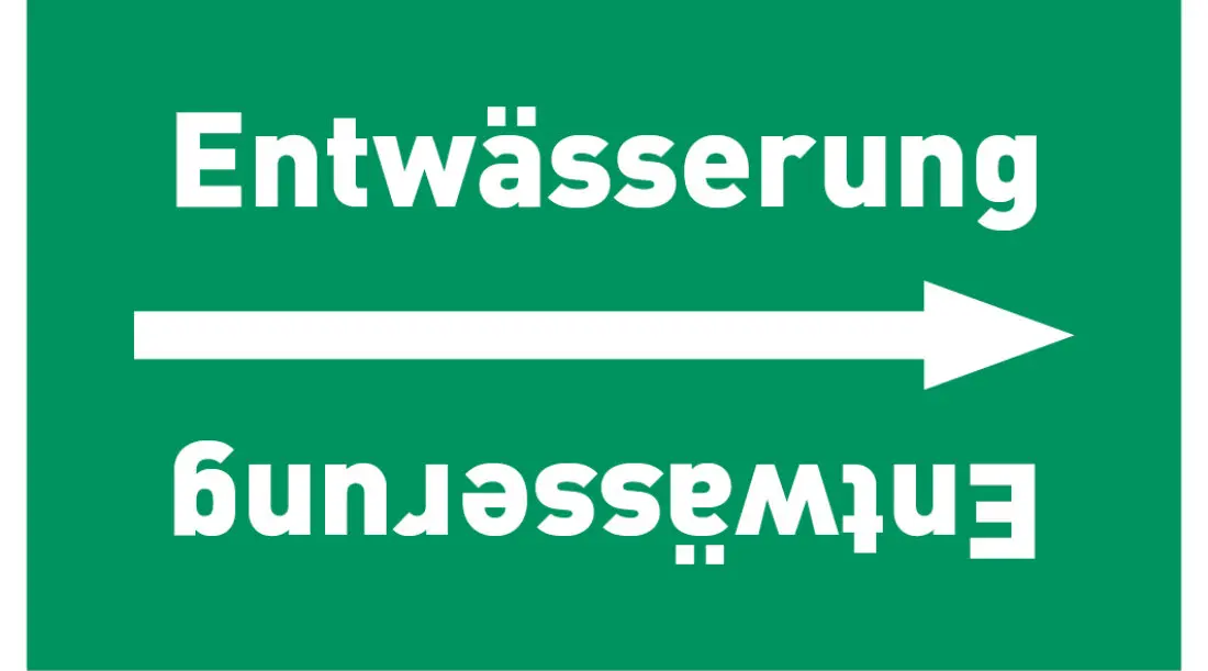 Kennzeichnungsband Entwässerung grün/weiß ab Ø 50 mm 33 m/Rolle Kennzeichnungsband Entwässerung grün/weiß ab Ø 50 mm 33 m/Rolle